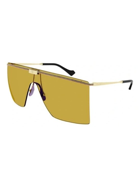 New Authentic GG1096S 003 Sunglasses by Gucci™ Shield, Material: Metal, Rimless. main image 5